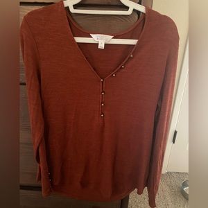 Burnt orange lightweight sweater